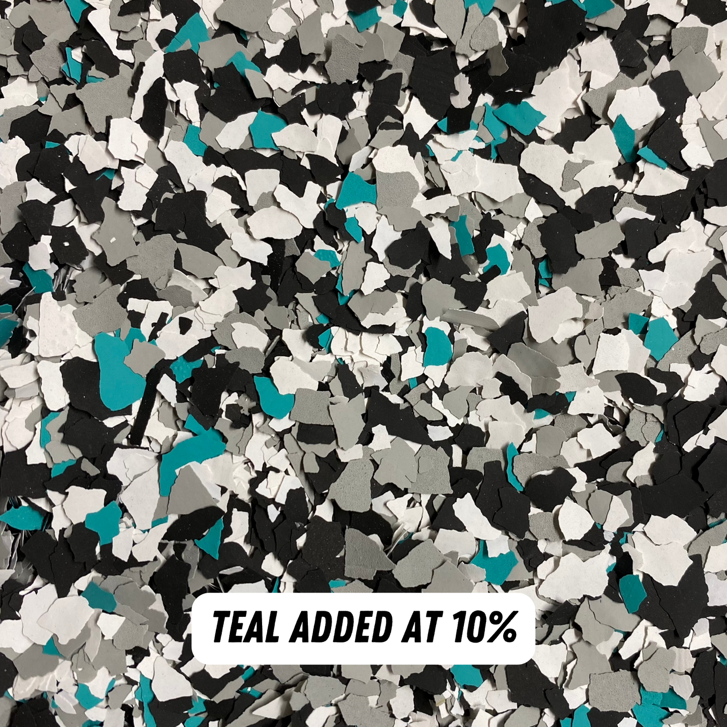 DIY Epoxy Australia Colour Highlight Flakes Teal Sample