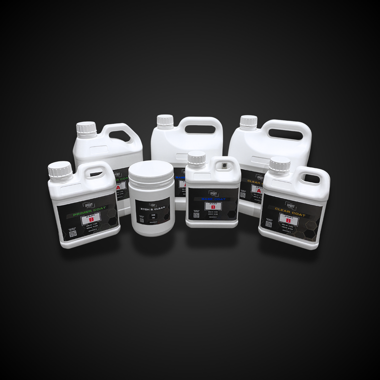 DIY Plain Colour Epoxy Floor Kit – Garage & Concrete Coating - complete kit