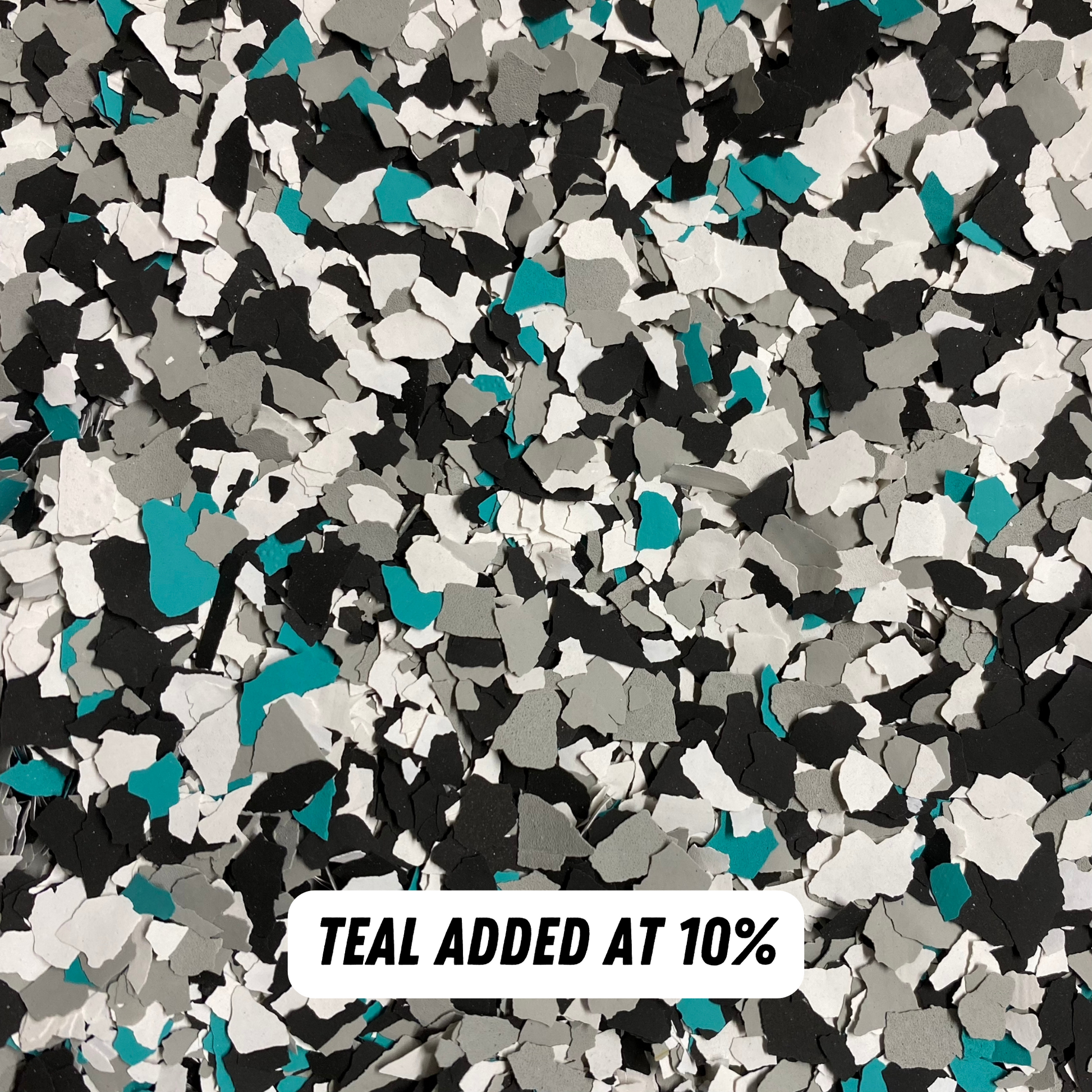 DIY Epoxy Australia Colour Highlight Flakes Teal Sample