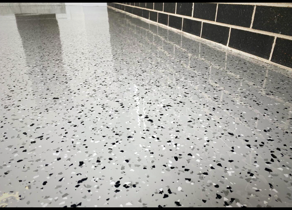 DIY Epoxy Australia Epoxy Flake Floor Sample